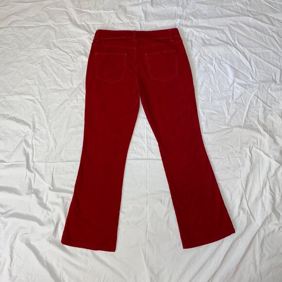 Vintage Vibrant Signature Boot Cut Red Denim Jeans - Talbot - Picture 5 of 7